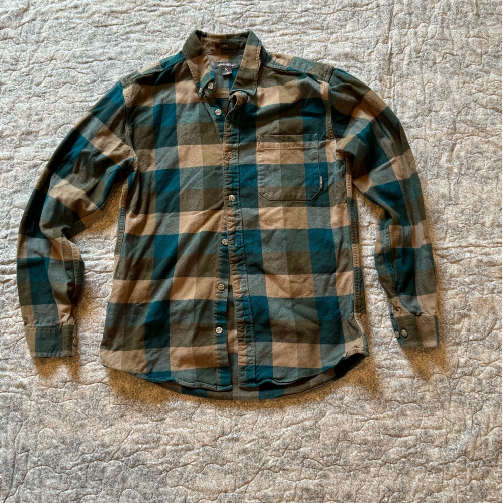 Eddie Bauer Men’s M slim fit flannel shirt